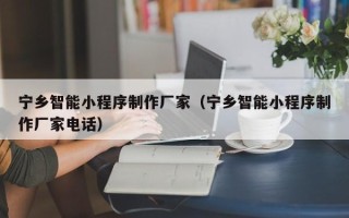 襄垣宁乡智能小程序制作厂家（宁乡智能小程序制作厂家电话）